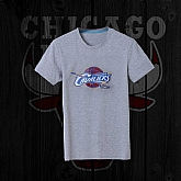 Men's Cavaliers Fresh Logo Gray Short Sleeve T-Shirt FengYun,baseball caps,new era cap wholesale,wholesale hats